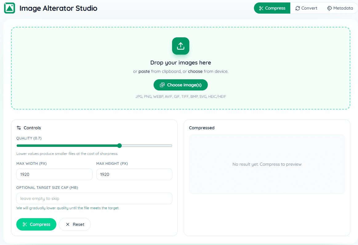 Image Alterator preview